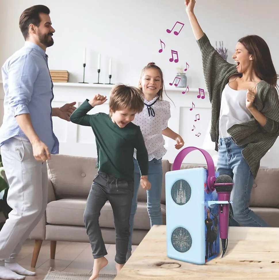 Puissante enceinte Bluetooth lumineuse La Reine des Neiges avec micro