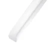 Quart de rond PVC blanc 12 x 12 mm, 2,5 m