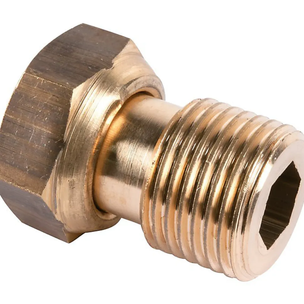 Raccord 2 pièces - M 1/2' - F 3/4' - Pour Compteur d'eau - Riquier