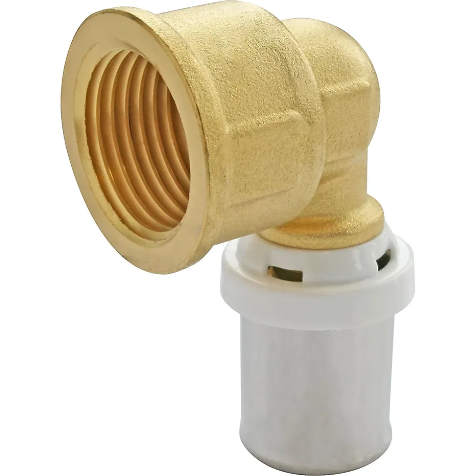 Raccord coudé à sertir pour tube Multicouche Ø20 - coude femelle 20/27 (3/4")