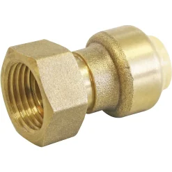 Raccord écrou tournant à clipser pour tube cuivre Ø14 - Femelle 15/21 (1/2")