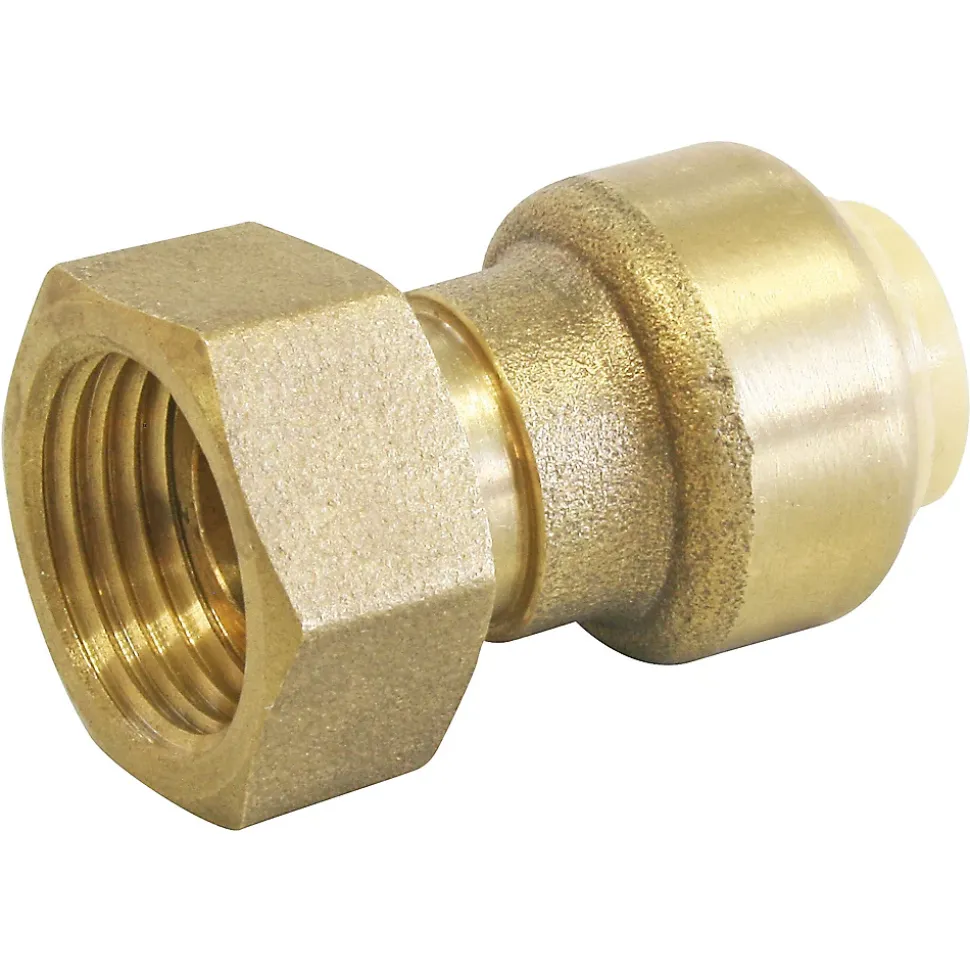 Raccord écrou tournant à clipser pour tube cuivre Ø14 - Femelle 15/21 (1/2")