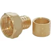 Raccord droit à glissement pour tube PER Ø20 - Femelle écrou tournant 20/27 (3/4"), lot de 2