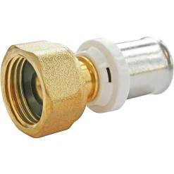 Raccord droit à sertir pour tube Multicouche Ø26 - droit femelle écrou tournant 20/27 (3/4")