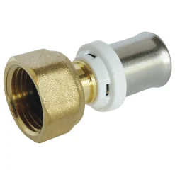 Raccord droit à sertir tube multicouche Ø16 mm femelle 1/2 Somatherm for you 10 pièces