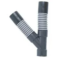Raccord d'évacuation souple PVC Y Wirquin ø40 mm à coller