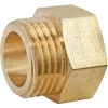 Raccord égal laiton Mâle Femelle 12/17 (3/8"), lot de 2