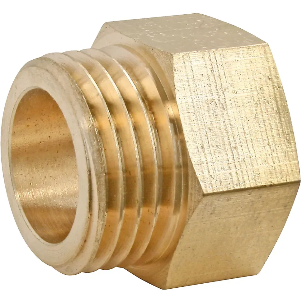 Raccord égal laiton Mâle Femelle 12/17 (3/8"), lot de 2