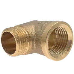 Raccord laiton coudé 90 degrés mâle femelle à visser diam 1/2" - lot de 5