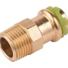 Raccord laiton droit à sertir - M 3/4' - Diamètre 16 mm - Aalberts Integrated Piping Systems
