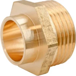 Raccord laiton droit à souder sur tube cuivre Ø12 - sortie mâle 12/17 (3/8"), lot de 2