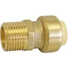 Raccord mâle à clipser pour tube cuivre ou PER Ø12 - Mâle 12/17 (3/8')