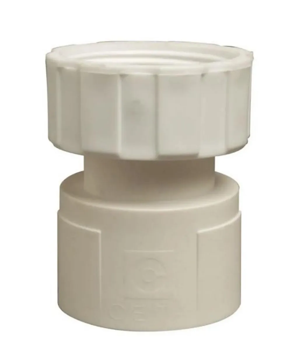 Raccord TOUTFLEX - à visser - diam : évacuation 1"1/4 / diam : flexible 40mm mâle