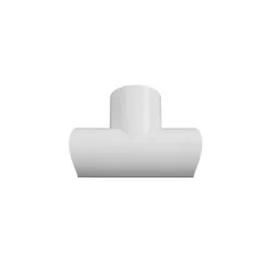 Raccords à clipser blancs moulure demi-circulaire D-Line 30x15 mm
