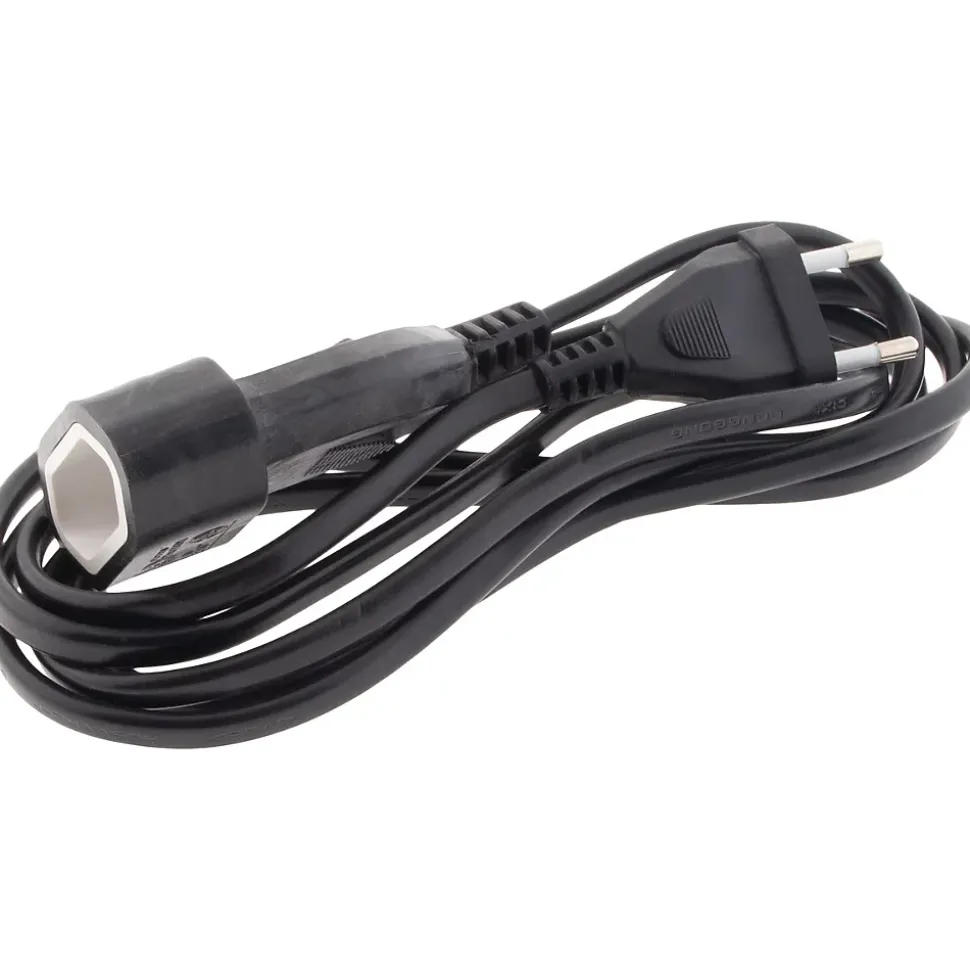 Rallonge de câble HO5VV-F 2x1mm² - 2m - noir - Zenitech