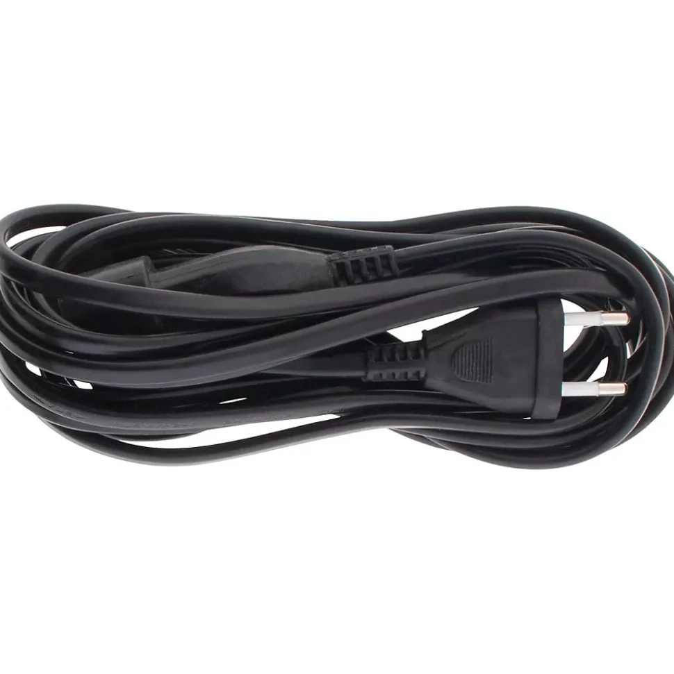 Rallonge de câble HO5VV-F 2x1mm² - 5m - noir - Zenitech