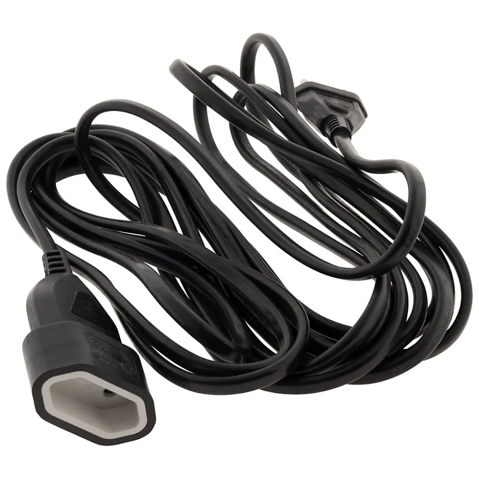 Rallonge de câble HO5VV-F 2x1mm² - 5m - noir - Zenitech