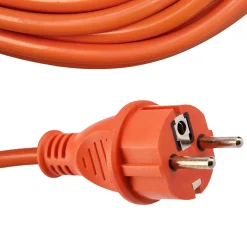 Rallonge de jardin orange Schuko 15 m 3x1,5 mm² IP44 HOROZ