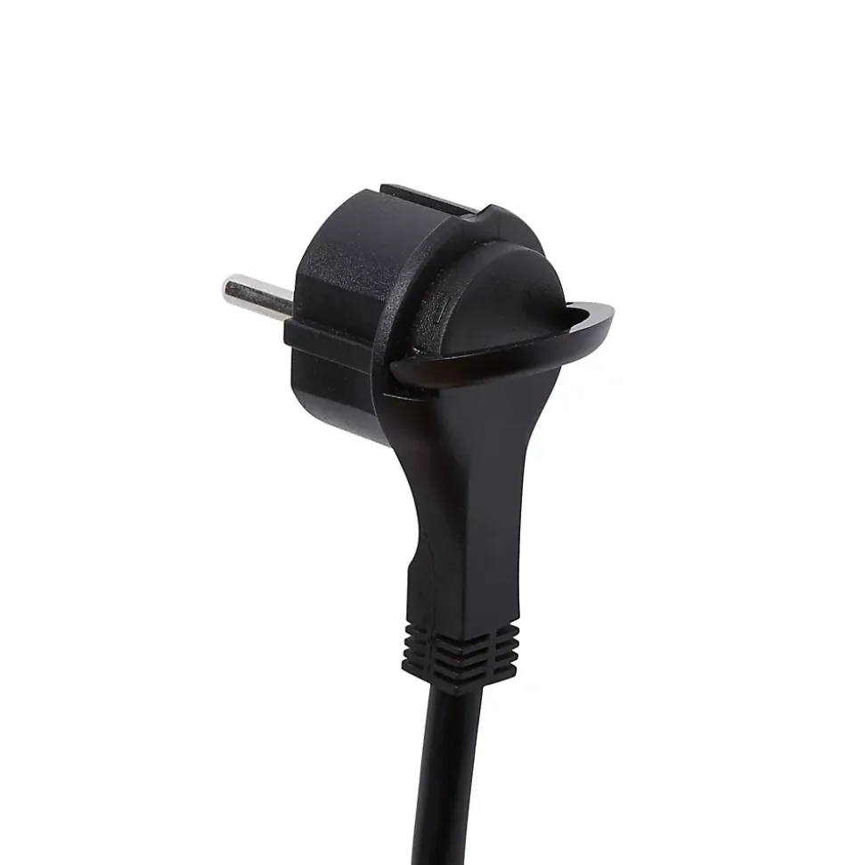 Rallonge intérieur H05VV-F Diall 3 x 1.5 mm² 3m + prise noir