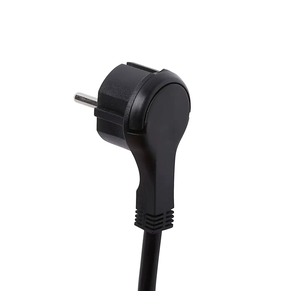 Rallonge intérieur H05VV-F Diall 3 x 1.5 mm² 3m + prise noir