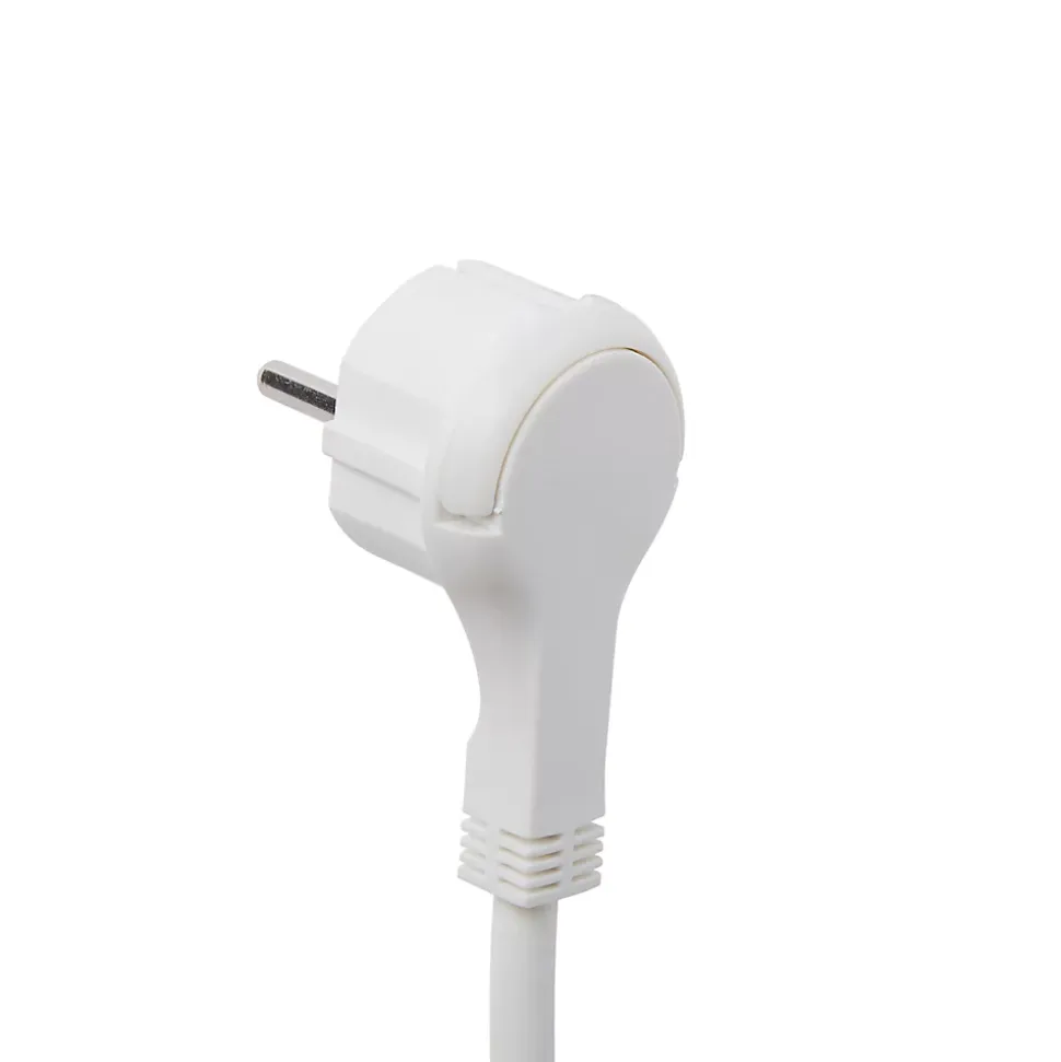 Rallonge intérieur H05VV-F Diall 3 x 1.5 mm² 3m + prise blanc