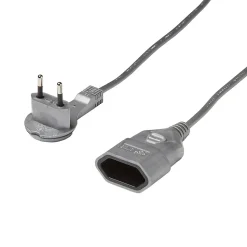 Rallonge intérieur H03VVH2-F Diall 2 x 0.75mm² 3m prise métal
