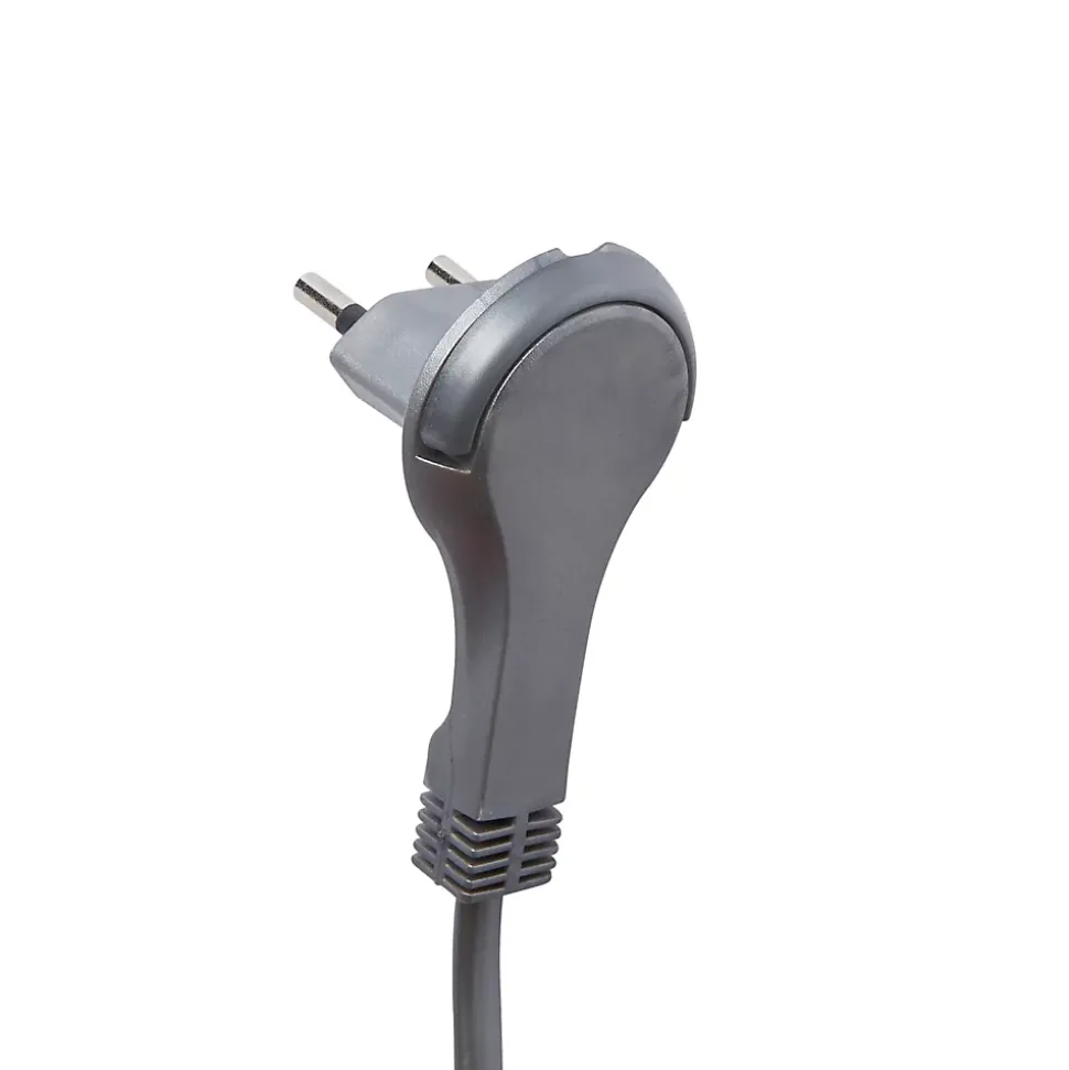 Rallonge intérieur H03VVH2-F Diall 2 x 0.75mm² 3m prise métal