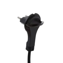 Rallonge intérieur H03VVH2-F Diall 2 x 0.75mm² 3m prise noir