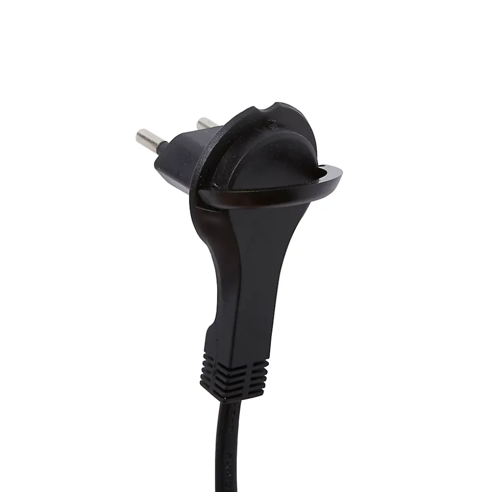 Rallonge intérieur H03VVH2-F Diall 2 x 0.75mm² 3m prise noir