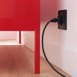 Rallonge intérieur H03VVH2-F Diall 2 x 0.75mm² 3m prise noir