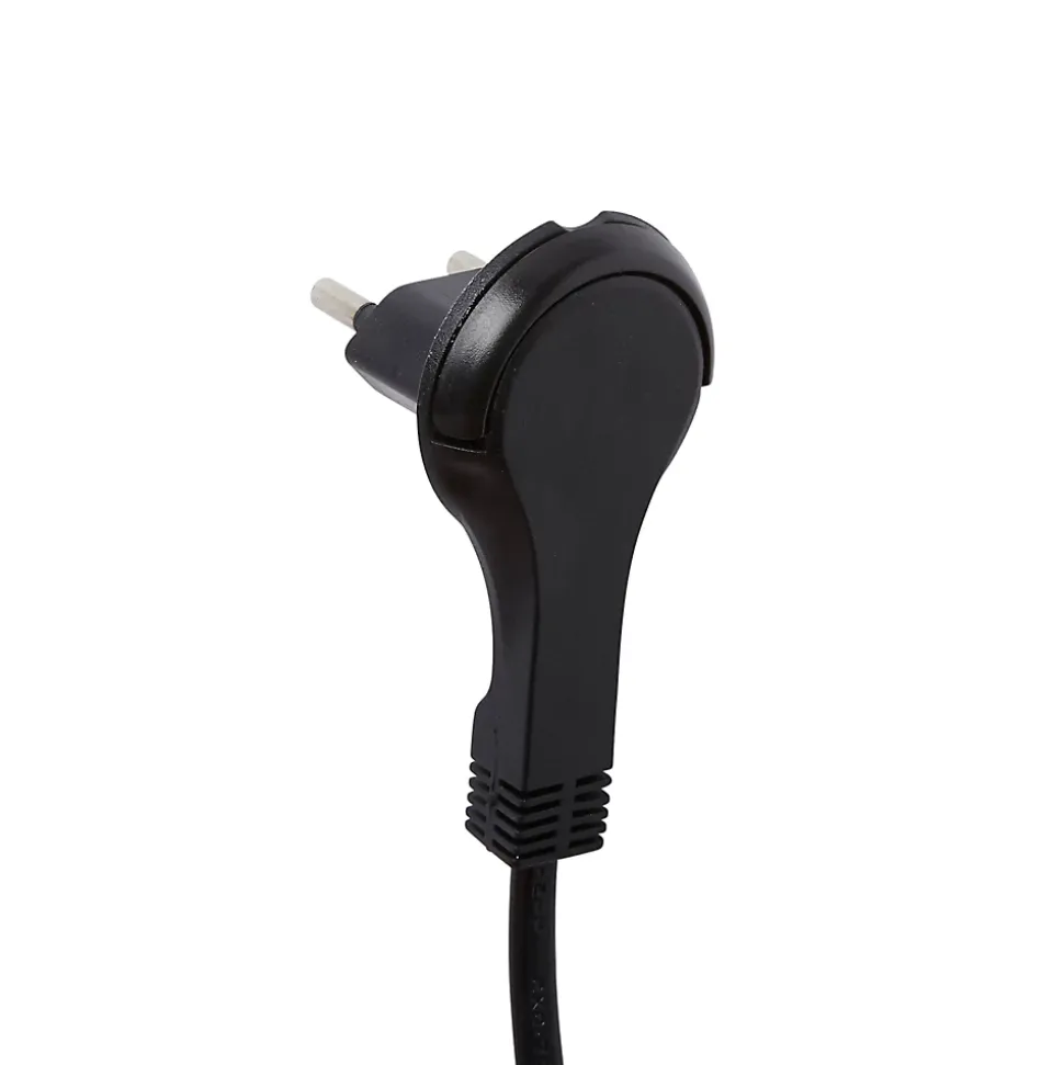 Rallonge intérieur H03VVH2-F Diall 2 x 0.75mm² 3m prise noir
