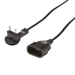 Rallonge intérieur H03VVH2-F Diall 2 x 0.75mm² 3m prise noir
