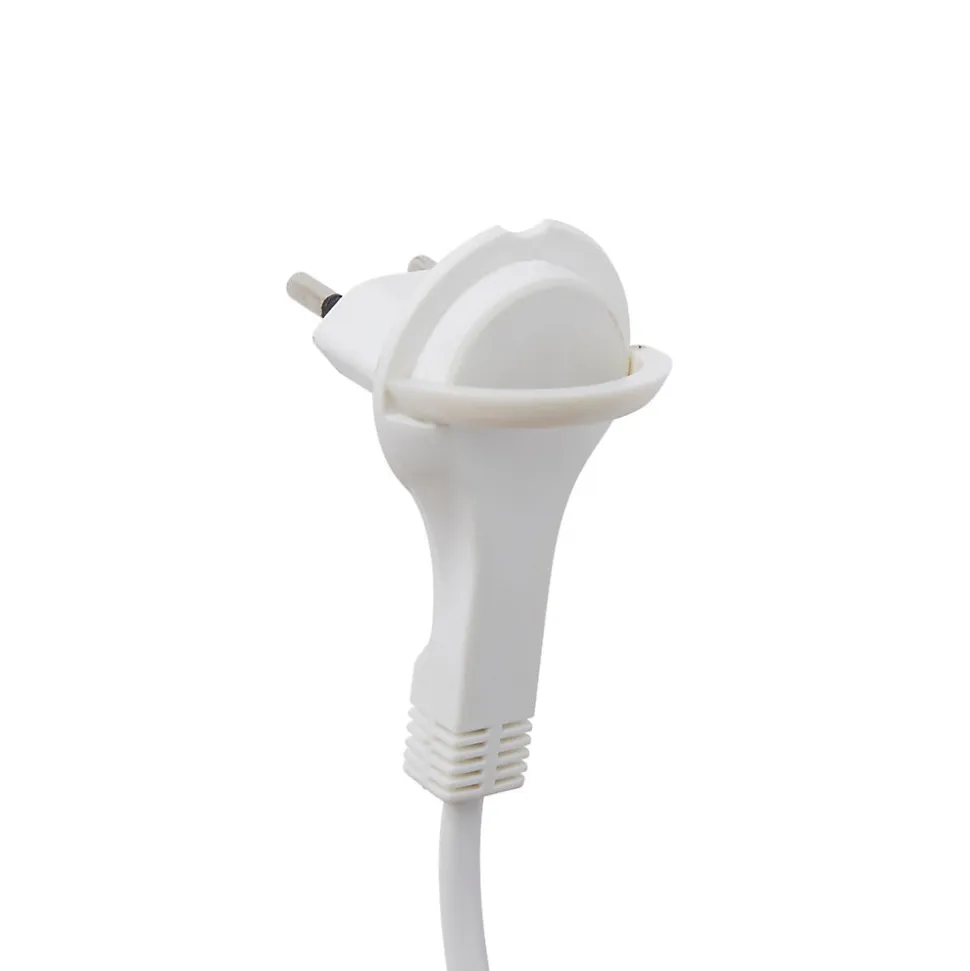 Rallonge intérieur H03VVH2-F Diall 2 x 0.75mm² 3m prise blanc
