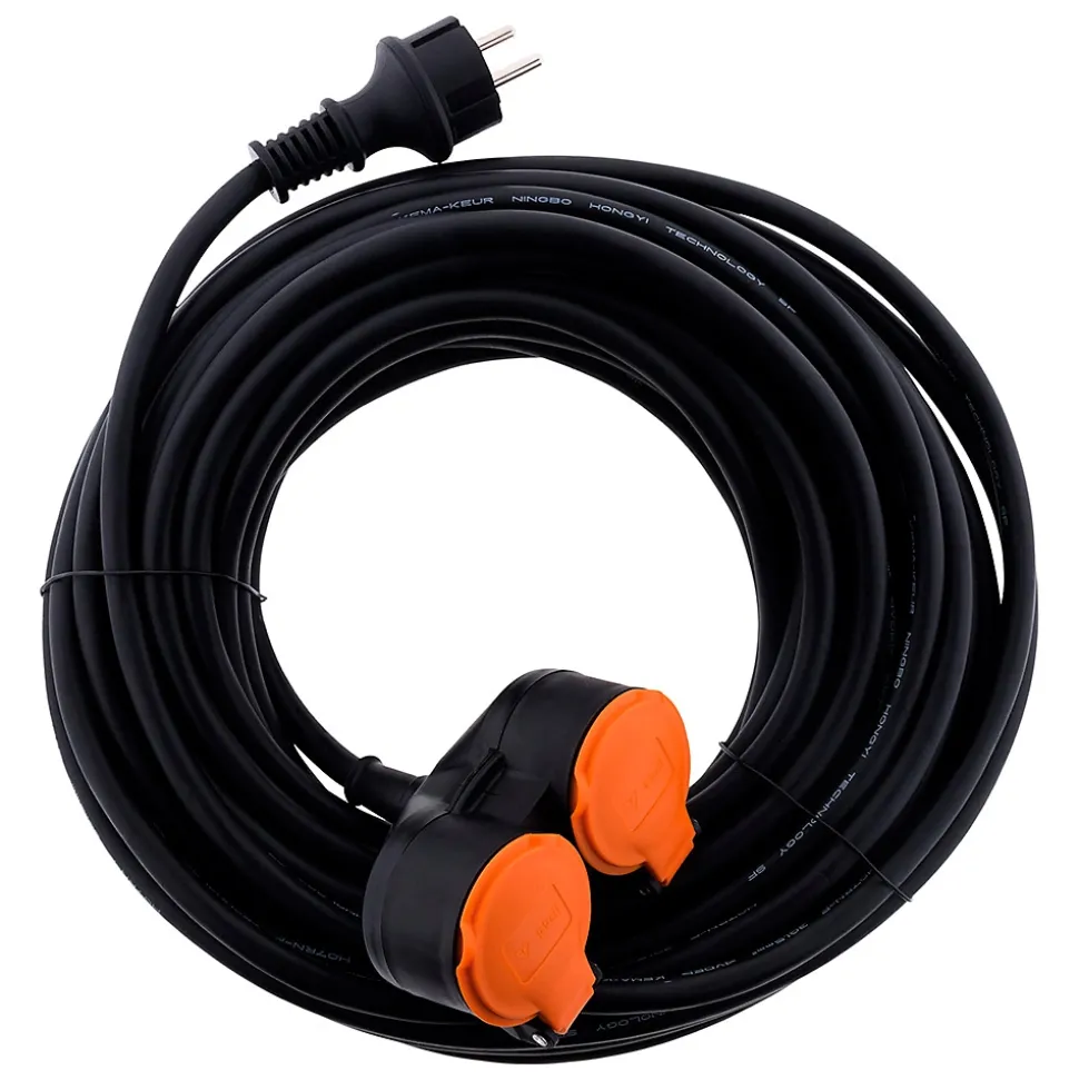 Rallonge IP44 2 prises + clapet 10m Zenitech
