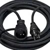 Rallonge électrique 25 m câble H07RN-F 3G2,5 prise à clapet IP44, étanche et souple
