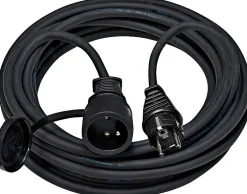 Rallonge électrique 25 m câble H07RN-F 3G2,5 prise à clapet IP44, étanche et souple