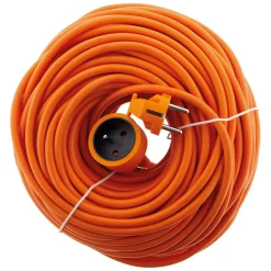 Rallonge électrique Schuko 2P+T 25m - Orange - Zenitech