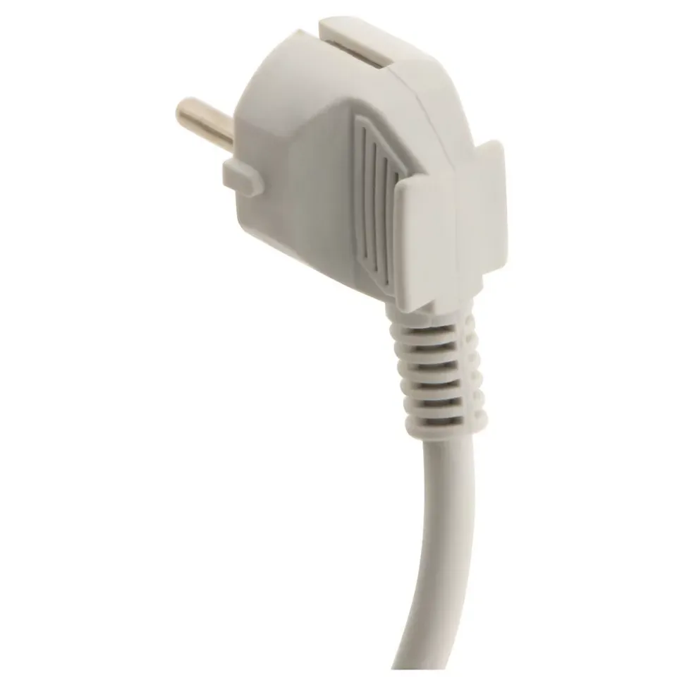 Rallonge 1,90m - HO3VVH2F 2x0,75mm² 6A - blanc - Zenitech