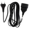 Rallonge 5m - HO3VVH2F 2x0,75mm² 6A - noir - Zenitech