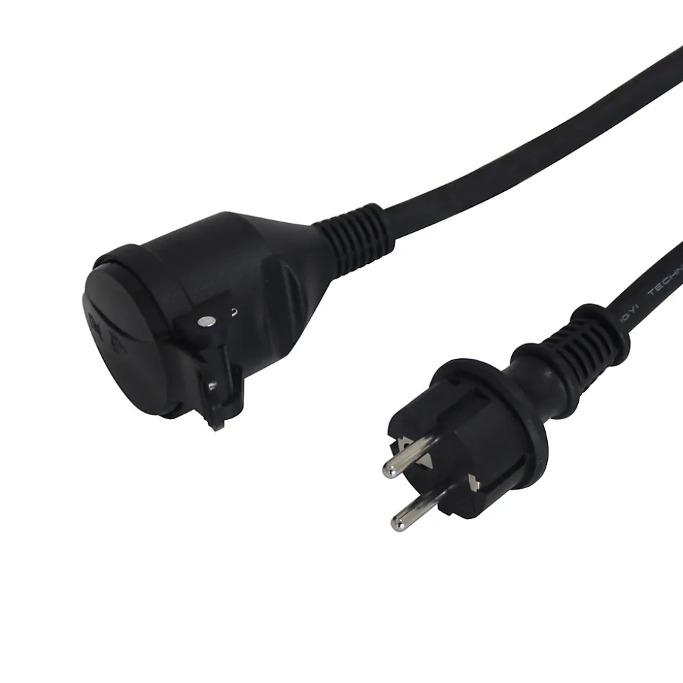 Rallonge noire Diall H05VVF 3G1 5mm² 10m avec clapet