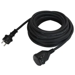 Rallonge noire Diall H05VVF 3G1 5mm² 10m avec clapet