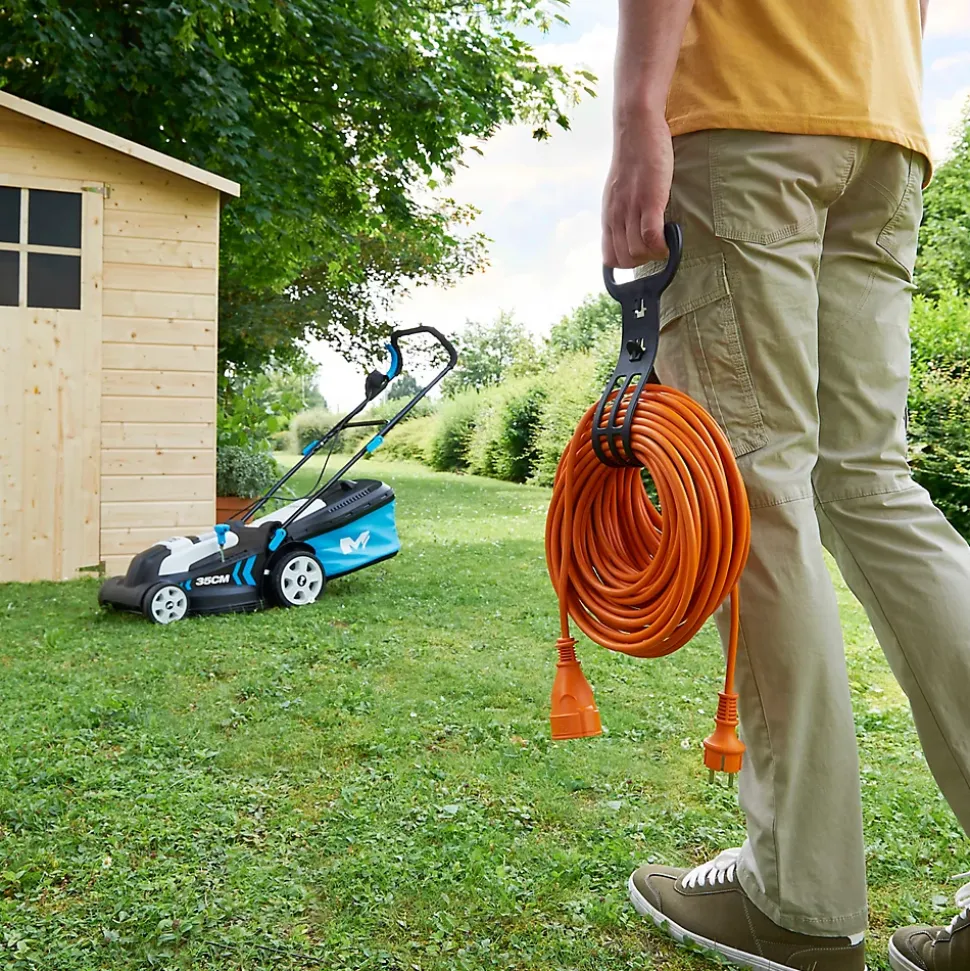 Rallonge orange Diall H05VVF 3G1 5mm² 20m avec clapet