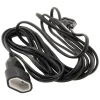 Rallonge Schuko HO5VV-F 3G1,5mm² 10m - noir - Zenitech