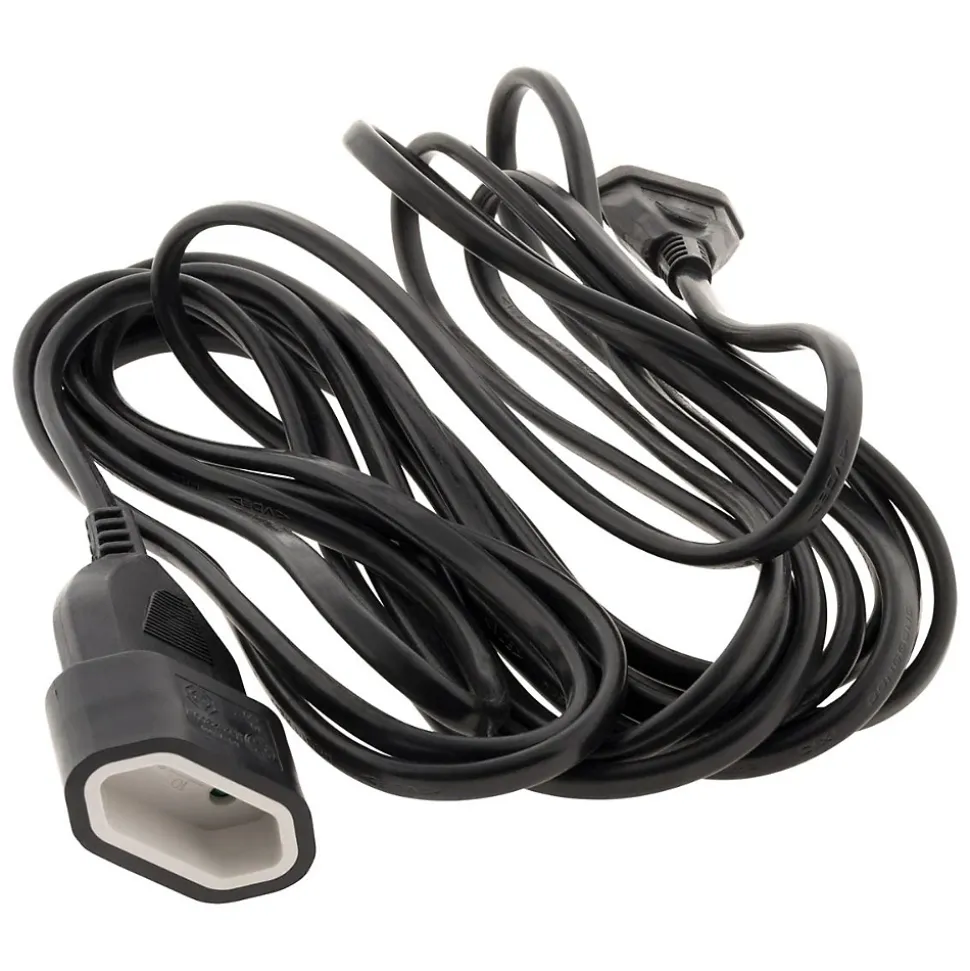 Rallonge Schuko HO5VV-F 3G1,5mm² 10m - noir - Zenitech