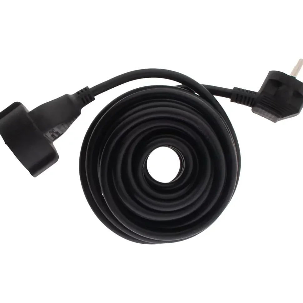 Rallonge Schuko HO5VV-F 3G1,5mm² 10m - noir - Zenitech