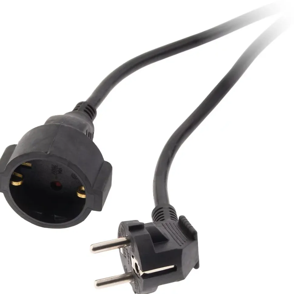 Rallonge Schuko HO5VV-F 3G1,5mm² 10m - noir - Zenitech