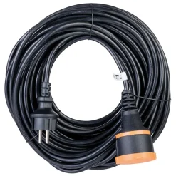 Rallonge étanche 25m clip de fixation orange Zenitech