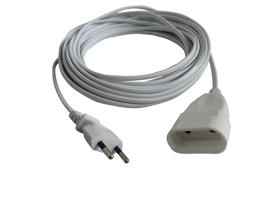 Rallonge 2xG0.75mm² 10m Power1All blanc