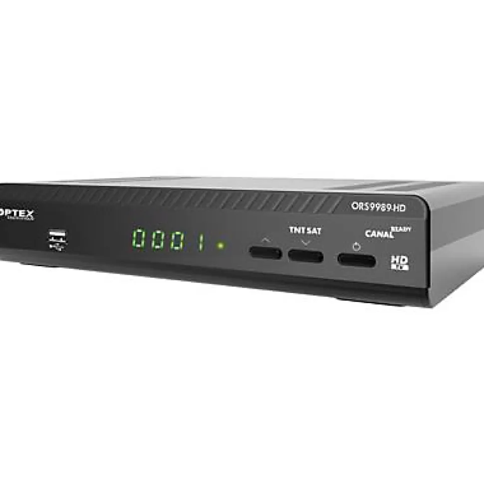 Récepteur TNT satellite Optex TNTSAT Haute Déf. ORS 9989-HD