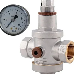 Réducteur de pression à membrane F20x27 Dipra + manomètre